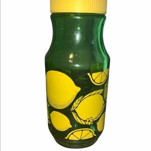 Vintage green lemonade jar